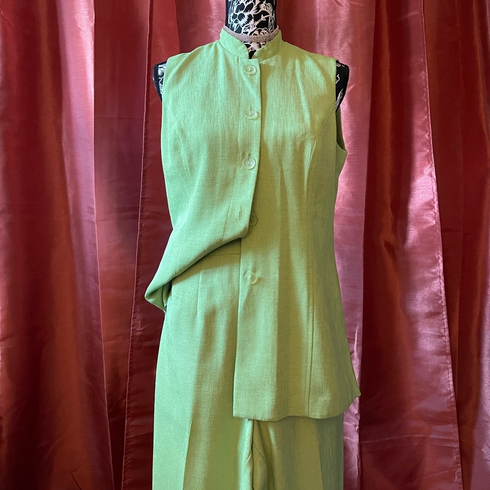 Vintage 2-piece Suit LIME GREEN